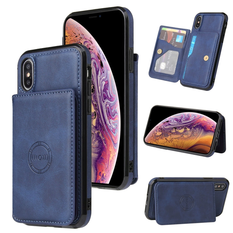 Calf Texture Magnetic Case, For iPhone SE 2022 / SE 2020 / 8 / 7, For iPhone 8 Plus / 7 Plus, For iPhone XS Max, For iPhone XS / X