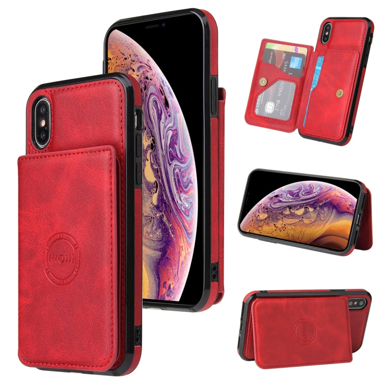 Calf Texture Magnetic Case, For iPhone SE 2022 / SE 2020 / 8 / 7, For iPhone 8 Plus / 7 Plus, For iPhone XS Max, For iPhone XS / X