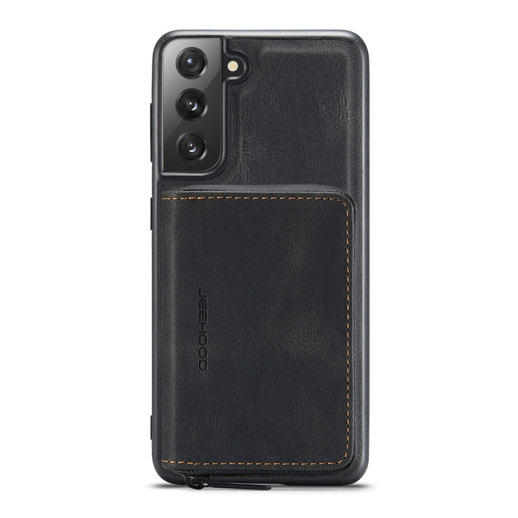JEEHOOD Magnetic Zipper Horizontal Flip Phone Leather Case, For Samsung Galaxy S22 5G, For Samsung Galaxy S22+ 5G