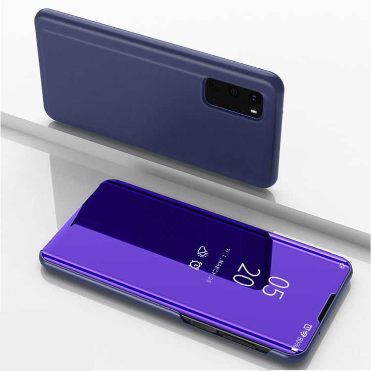 Plated Mirror Horizontal Flip Leather Case with Holder, For Galaxy S20+, For Galaxy S20 Ultra, For Galaxy S20