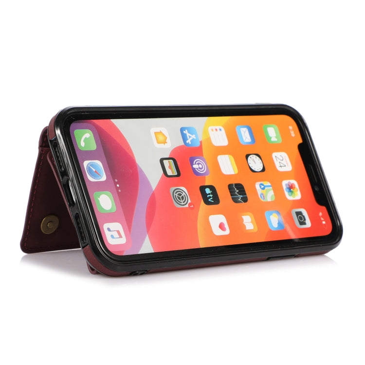 Three-fold Leather Phone Case with Card Slot & Wallet & Holder, For iPhone 12 Pro Max, For iPhone 12 / 12 Pro, For iPhone 12 mini, For iPhone 11 Pro Max