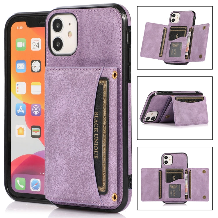 Three-fold Leather Phone Case with Card Slot & Wallet & Holder, For iPhone 11 Pro, For iPhone 11, For iPhone XR, For iPhone 8 Plus & 7 Plus