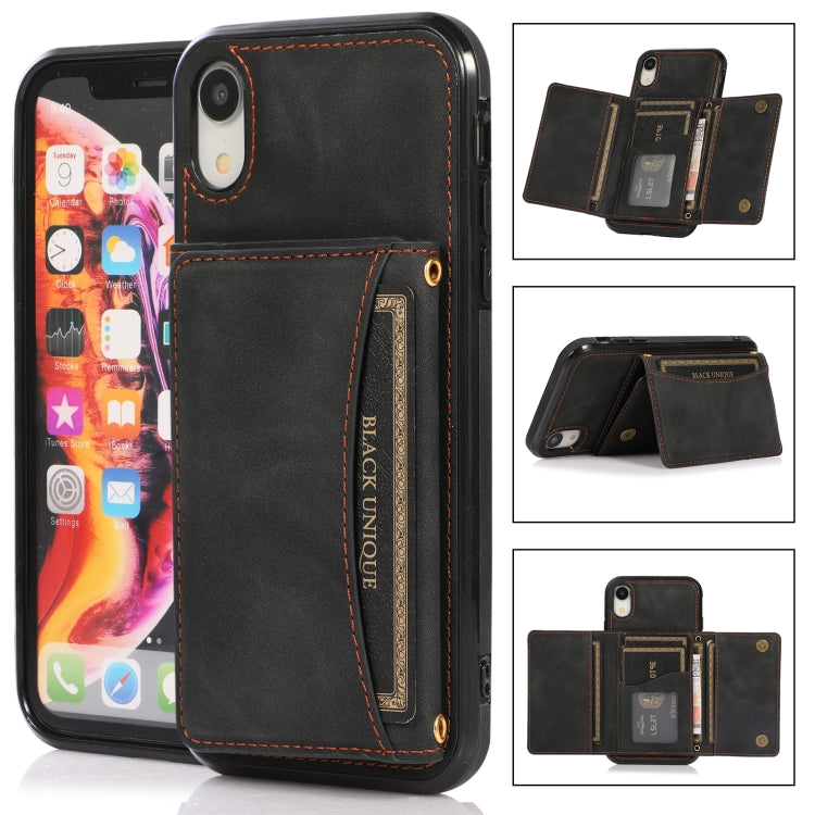 Three-fold Leather Phone Case with Card Slot & Wallet & Holder, For iPhone 11 Pro, For iPhone 11, For iPhone XR, For iPhone 8 Plus & 7 Plus