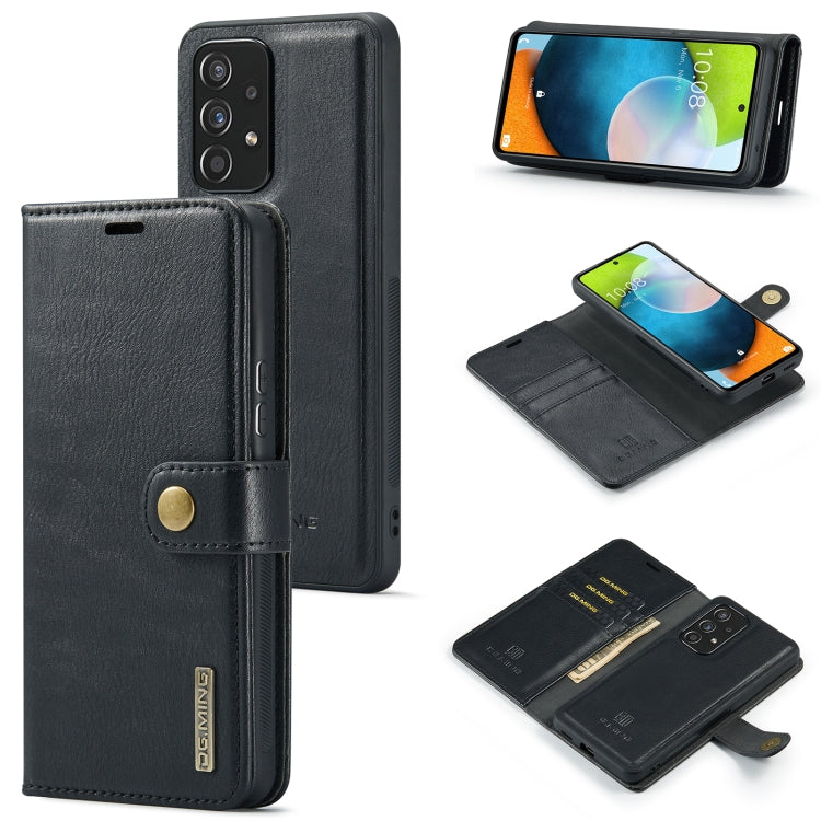 DG.MING Crazy Horse Texture Detachable Magnetic Leather Phone Case, For Samsung Galaxy A13 4G, For Samsung Galaxy A33 5G, For Samsung Galaxy A53 5G, For Samsung Galaxy A73 5G
