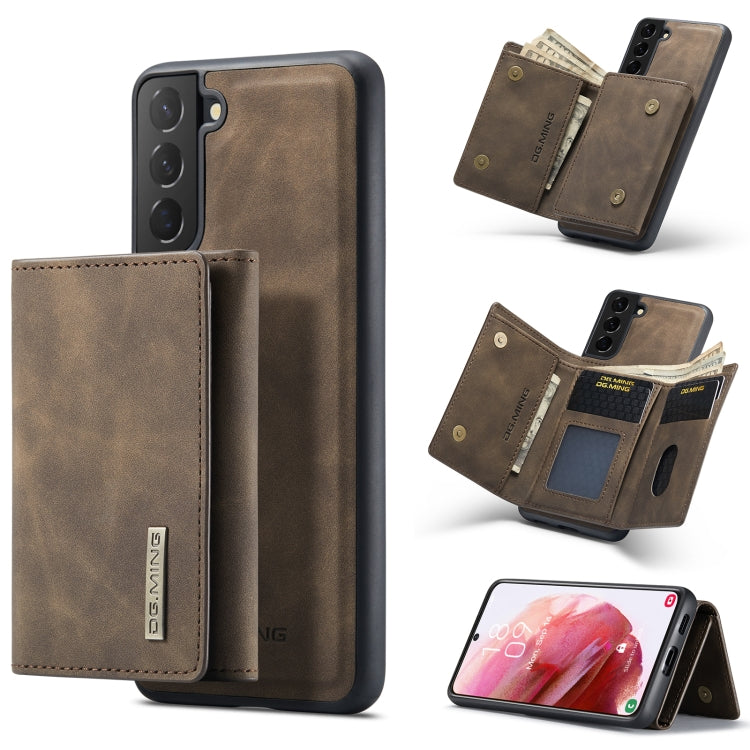 DG.MING M1 Series 3-Fold Multi Card Wallet + Magnetic Phone Case, For Samsung Galaxy S22 5G, For Samsung Galaxy S22+ 5G, For Samsung Galaxy S22 Ultra 5G