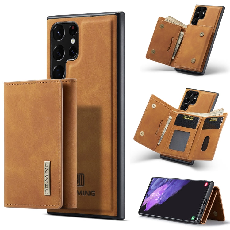 DG.MING M1 Series 3-Fold Multi Card Wallet + Magnetic Phone Case, For Samsung Galaxy S22 5G, For Samsung Galaxy S22+ 5G, For Samsung Galaxy S22 Ultra 5G