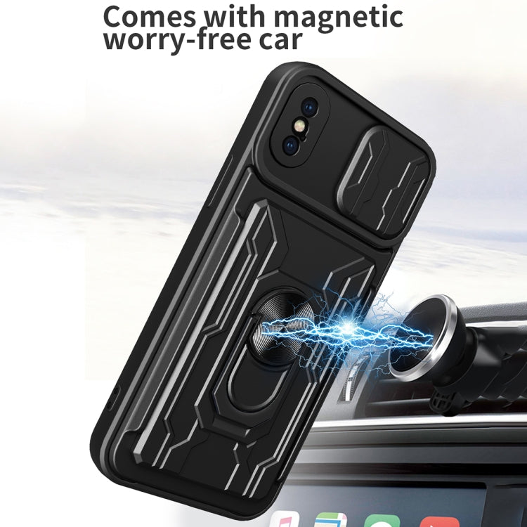 Sliding Camshield Card Phone Case, For iPhone X / XS, For iPhone XR, For iPhone XS Max