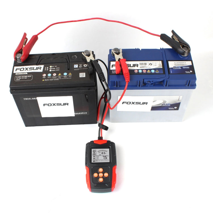 FOXSUR FBT200 12V / 24V Car Battery Tester, FBT200