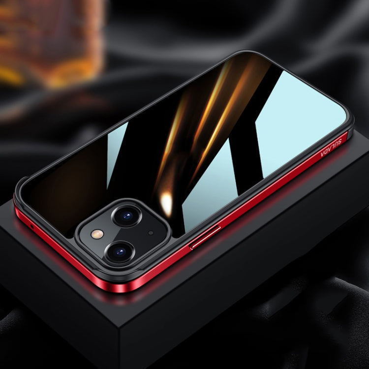 SULADA Metal Frame + Nano Glass + TPU Phone Case, For iPhone 13 mini, For iPhone 13, For iPhone 13 Pro