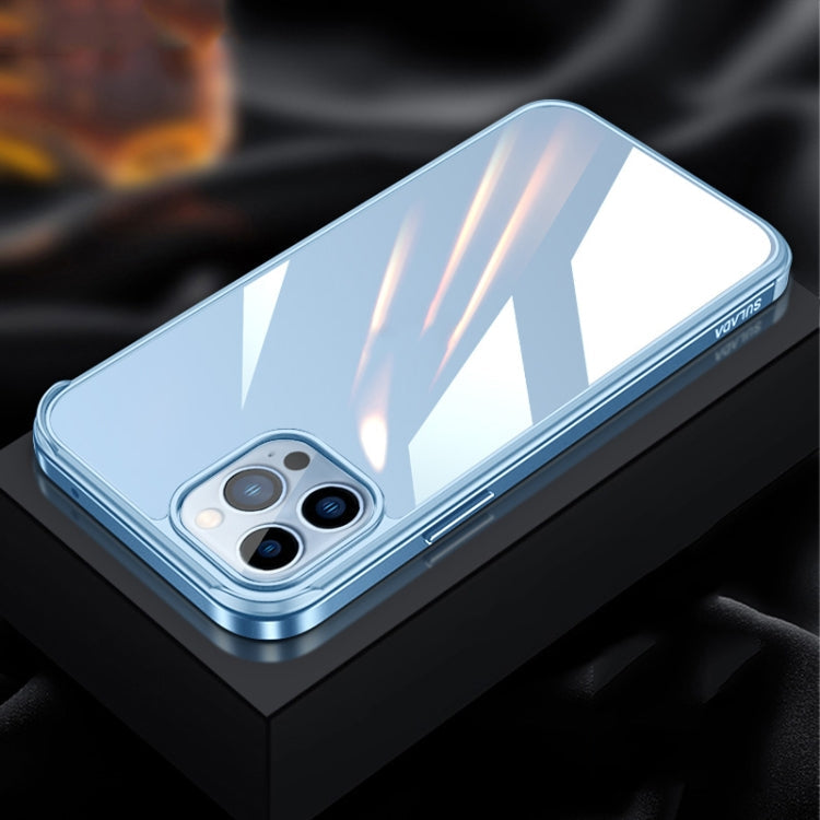 SULADA Metal Frame + Nano Glass + TPU Phone Case, For iPhone 13 mini, For iPhone 13, For iPhone 13 Pro