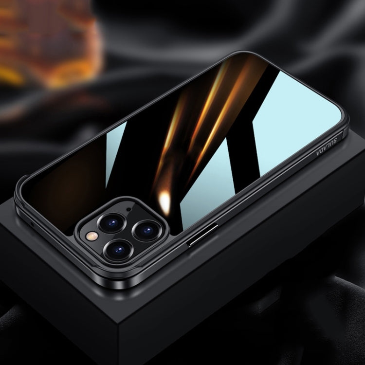 SULADA Metal Frame + Nano Glass + TPU Phone Case, For iPhone 13 Pro Max