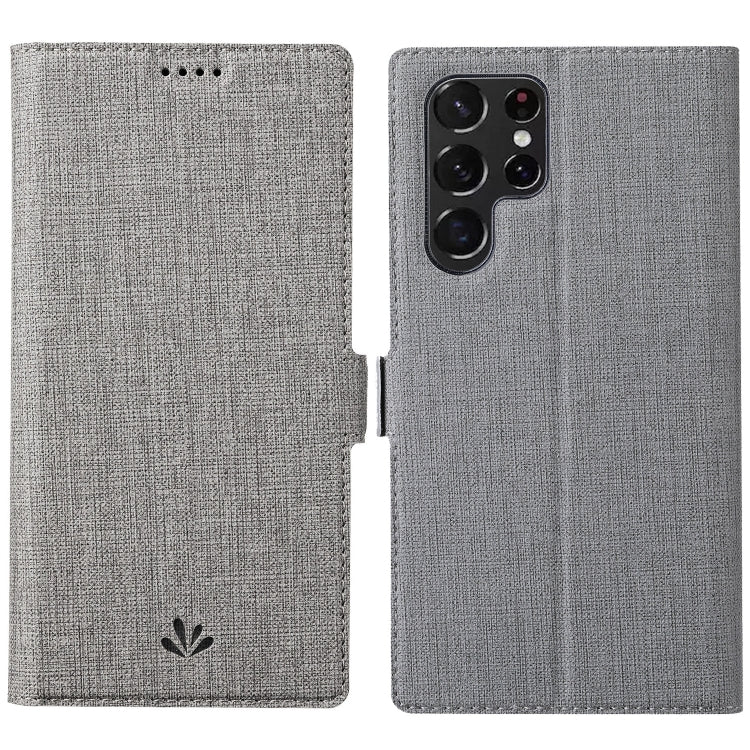 ViLi K Series Magnetic Buckle Leather Phone Case, For Samsung Galaxy S22 Ultra 5G