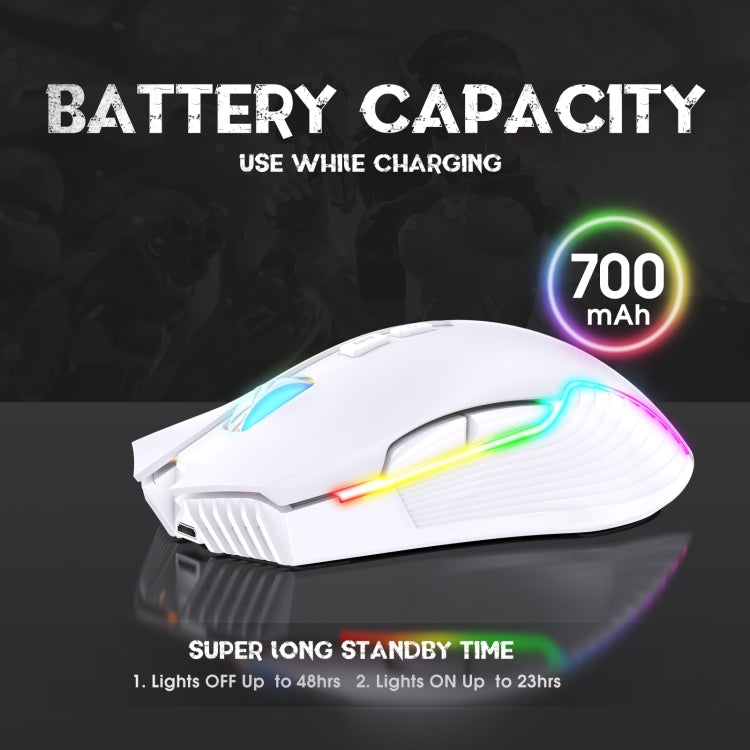 ONIKUMA CW905 2.4G RGB Lighting Wireless Mouse, CW905 Wireless Mouse(Black), CW905 Wireless Mouse(Pink), CW905 Wireless Mouse (Grey White)