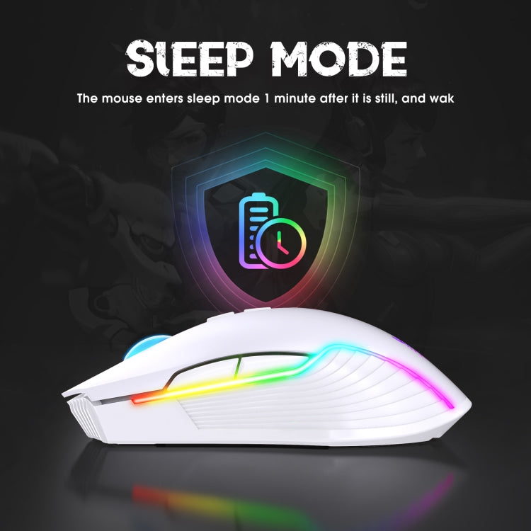 ONIKUMA CW905 2.4G RGB Lighting Wireless Mouse, CW905 Wireless Mouse(Black), CW905 Wireless Mouse(Pink), CW905 Wireless Mouse (Grey White)
