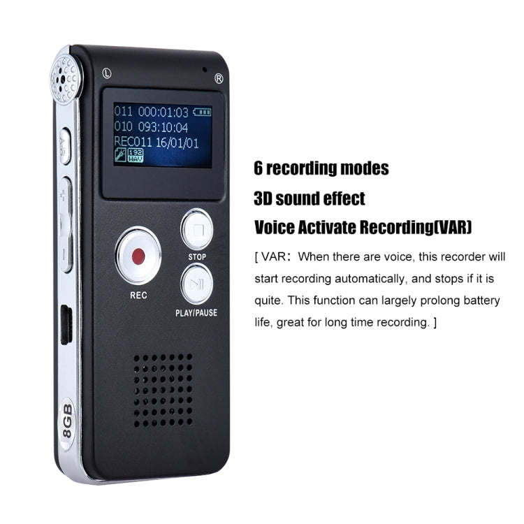 USB Dictaphone Digital Audio Voice Recorder with WAV MP3 Player VAR Function, SK-012 4GB, SK-012 16GB, SK-012 32GB