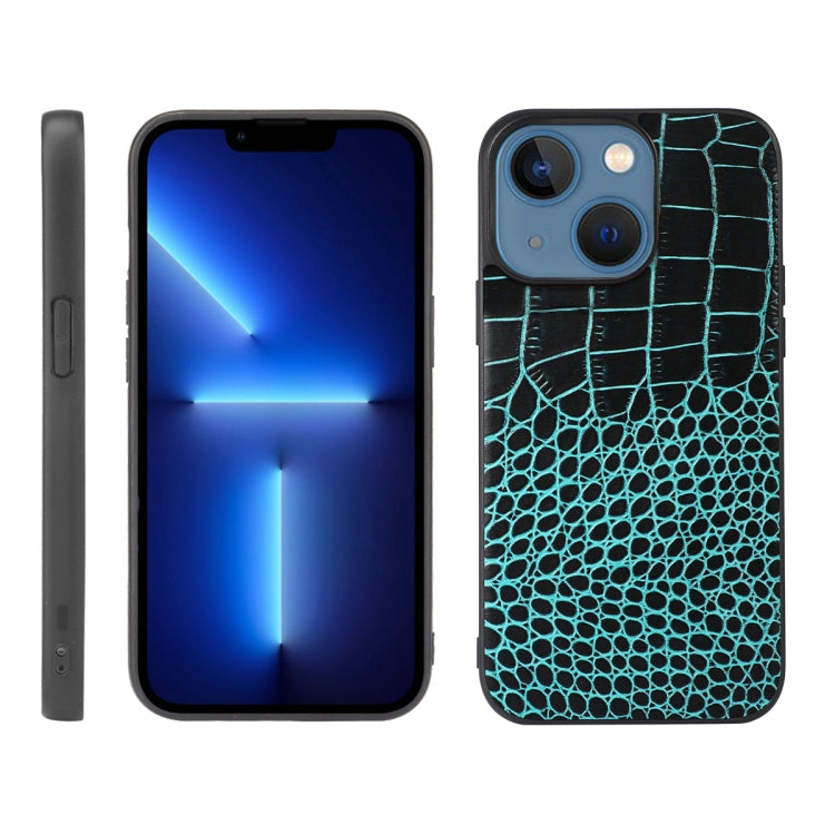 Crocodile Top Layer Cowhide Leather Case, For iPhone 13, For iPhone 13 Pro, For iPhone 13 Pro Max
