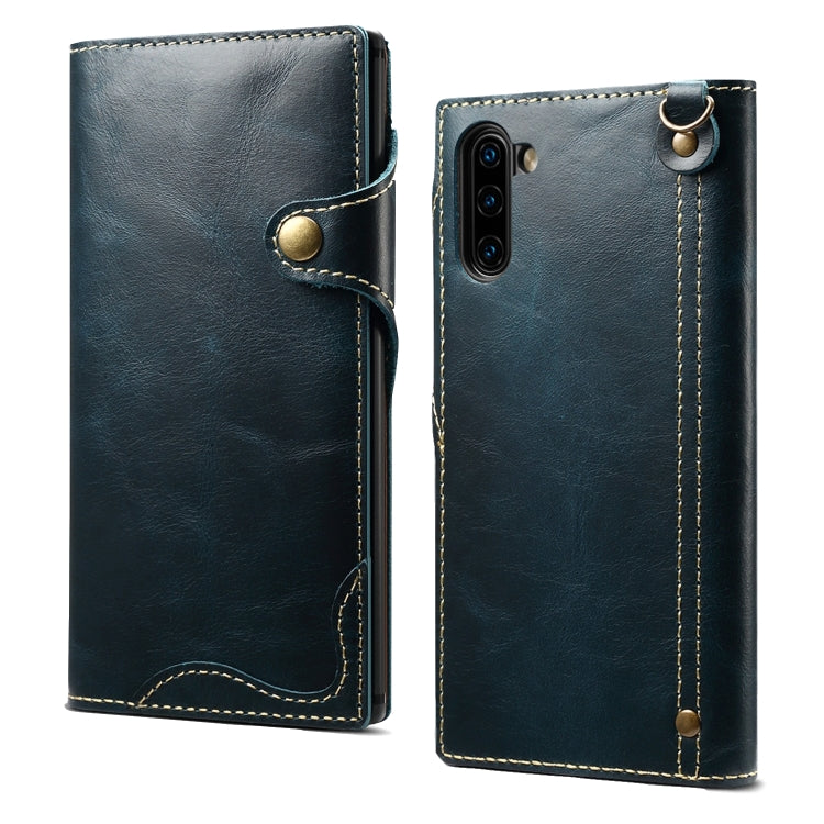 Denior Oil Wax Cowhide Magnetic Button Horizontal Flip Leather Case with Card Slots & Wallet, For Galaxy Note9, For Huawei Mate 20, For Huawei Mate 20 Pro, For Galaxy S10, For Galaxy S10e, For Galaxy S10 Plus