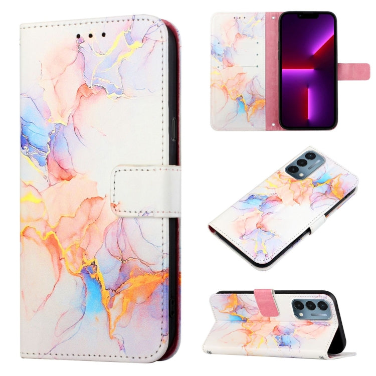 PT003 Marble Pattern Flip Leather Phone Case, For OnePlus Nord N200 5G & OPPO A74 5G, For OnePlus 10 Pro 5G