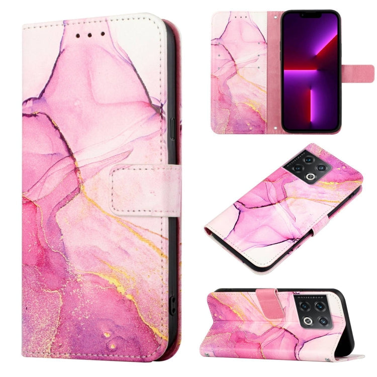PT003 Marble Pattern Flip Leather Phone Case, For OnePlus Nord N200 5G & OPPO A74 5G, For OnePlus 10 Pro 5G