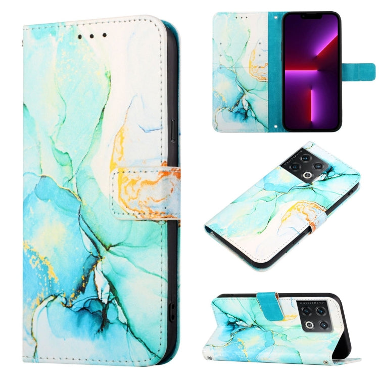 PT003 Marble Pattern Flip Leather Phone Case, For OnePlus Nord N200 5G & OPPO A74 5G, For OnePlus 10 Pro 5G