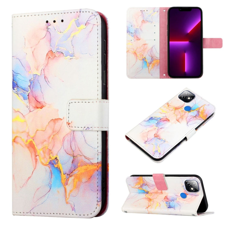PT003 Marble Pattern Flip Leather Phone Case, For itel P36