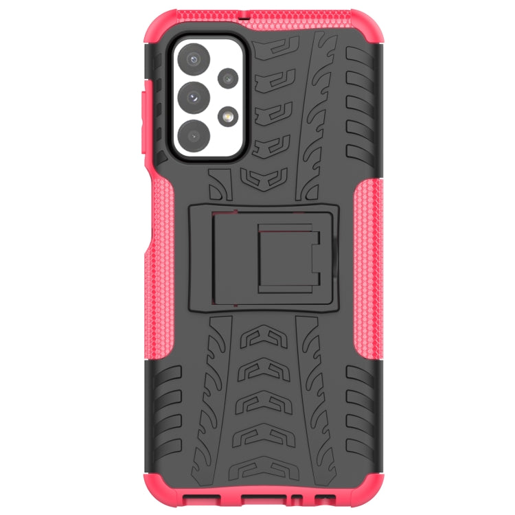 Tire Texture Shockproof TPU+PC Phone Case with Holder, For OnePlus Nord N20 5G, For Samsung Galaxy A73 5G, For Samsung Galaxy A23