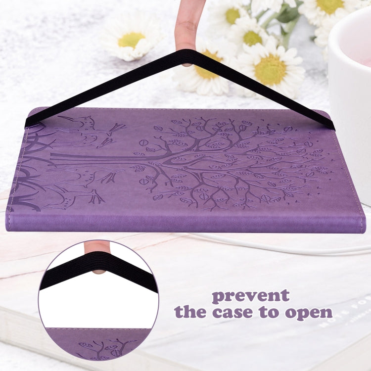 Tree & Deer Pattern Pressed Printing Leather Tablet Case, For iPad mini 6 2021 / mini 2024, For Samsung Galaxy Tab A8 10.5 2021 SM-X200 / SM-X205