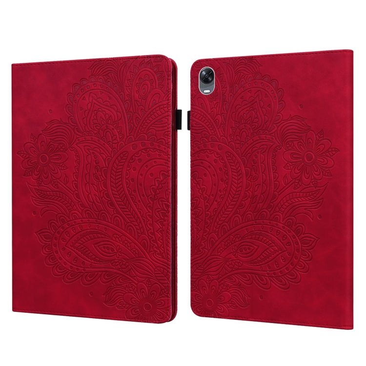 Peacock Embossed Pattern TPU + PU Leather Tablet Case, For OPPO Pad 11 inch, For OPPO Realme Pad 10.4 inch, For Huawei Enjoy Tablet 2 10.1 inch, For Huawei MediaPad M5 Lite 10