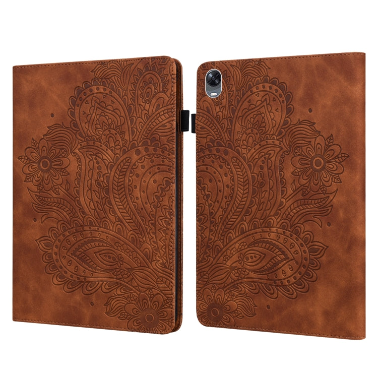 Peacock Embossed Pattern TPU + PU Leather Tablet Case, For OPPO Pad 11 inch, For OPPO Realme Pad 10.4 inch, For Huawei Enjoy Tablet 2 10.1 inch, For Huawei MediaPad M5 Lite 10