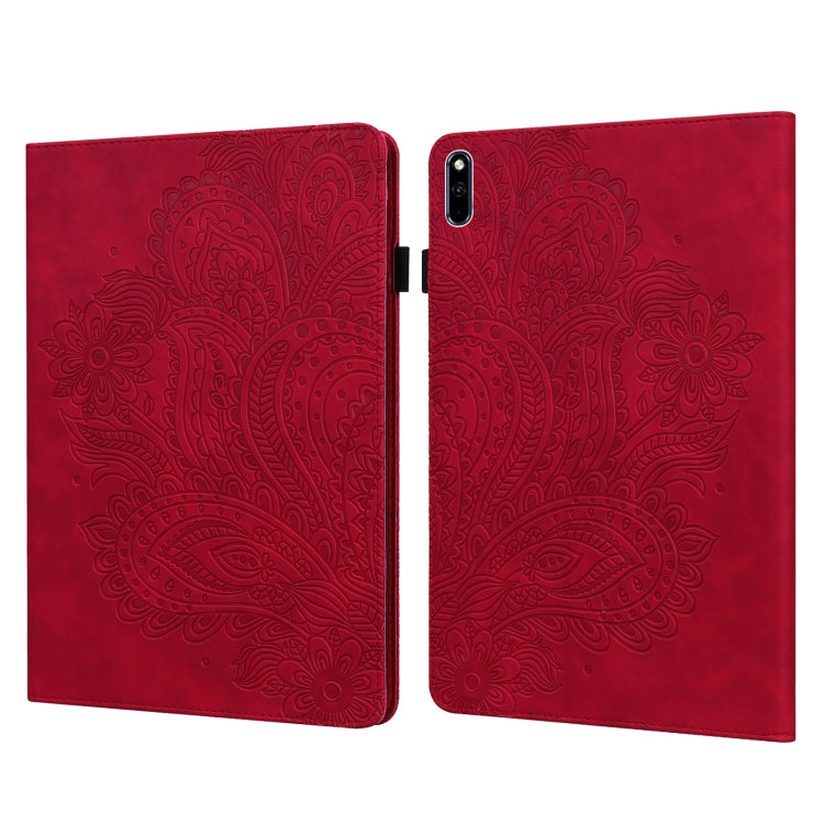 Peacock Embossed Pattern TPU + PU Leather Tablet Case, For Huawei MatePad 10.4, For Huawei MatePad T8 8.0 2020, For Huawei MediaPad T3 10, For Huawei MediaPad T5 10