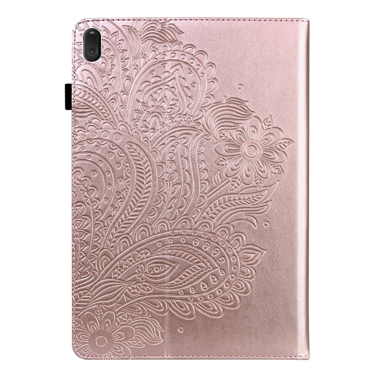 Peacock Embossed Pattern TPU + PU Leather Tablet Case, For Lenovo Tab E10 TB-X104F