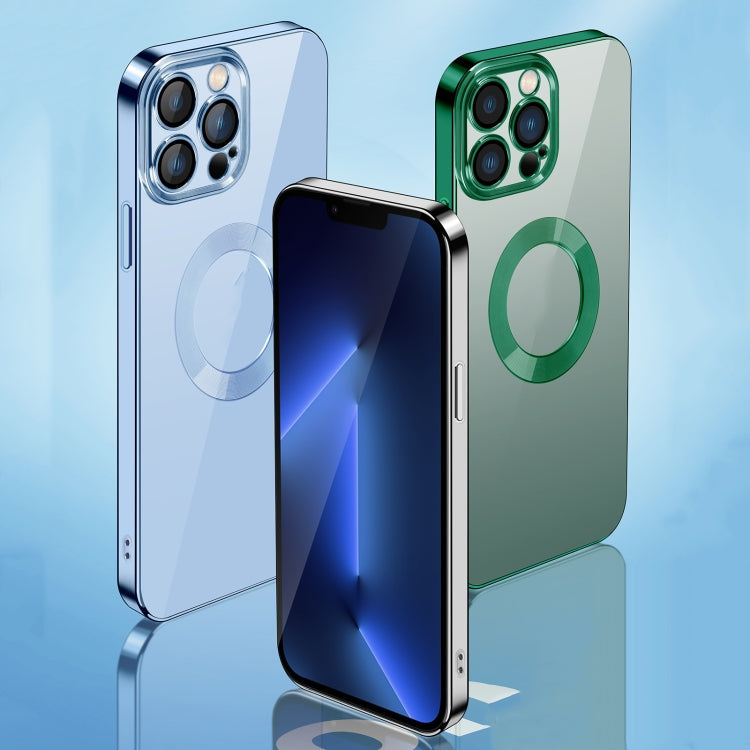 9D Electroplated Edge Len Film Clear PC + TPU Shockproof Case, For iPhone 12 Pro, For iPhone 12 Pro Max, For iPhone 13