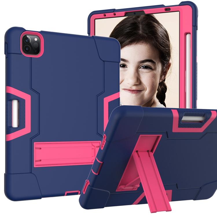 Contrast Color Silicone + PC Combination Case with Holder, For iPad Pro 11, For iPad 5