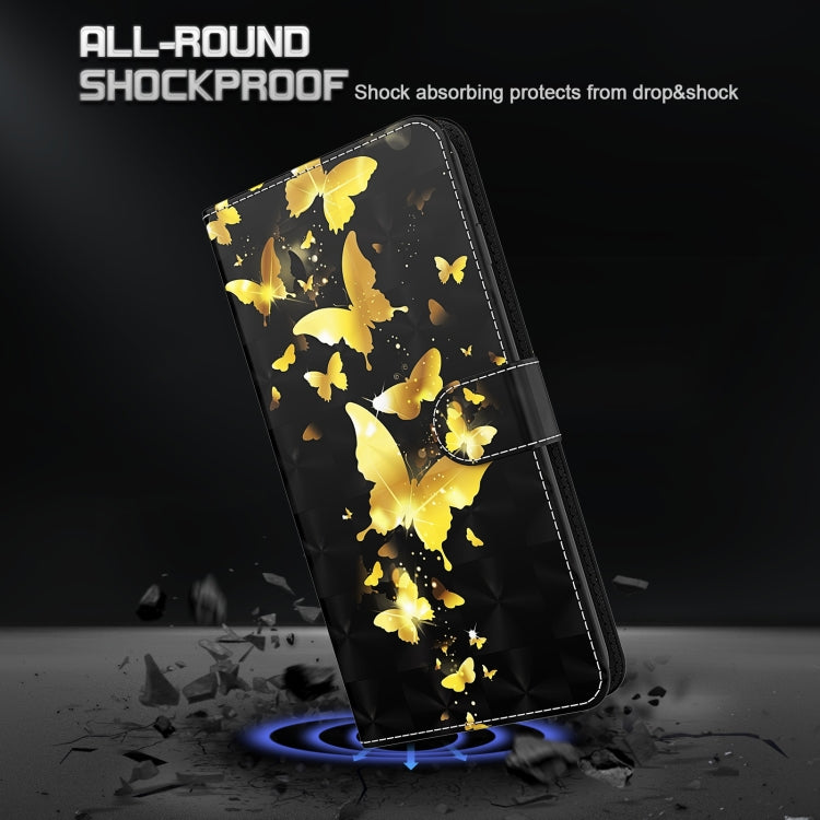 3D Painting Pattern TPU + PU Leather Phone Case, For Xiaomi Redmi Note 10 Pro / 10 Pro Max