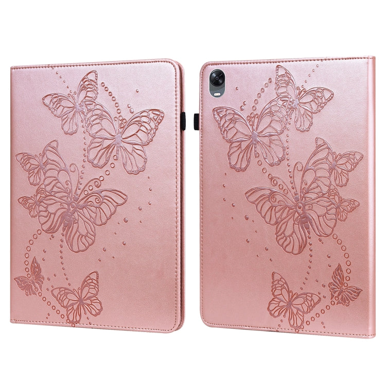 Embossed Butterfly Pattern Leather Tablet Case, For OPPO Pad 11 inch 2022, For Realme Pad 10.4 inch, For Samsung Galaxy Tab A8 10.5 2021, For Samsung Galaxy Tab S8