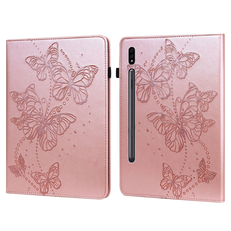 Embossed Butterfly Pattern Leather Tablet Case, For OPPO Pad 11 inch 2022, For Realme Pad 10.4 inch, For Samsung Galaxy Tab A8 10.5 2021, For Samsung Galaxy Tab S8