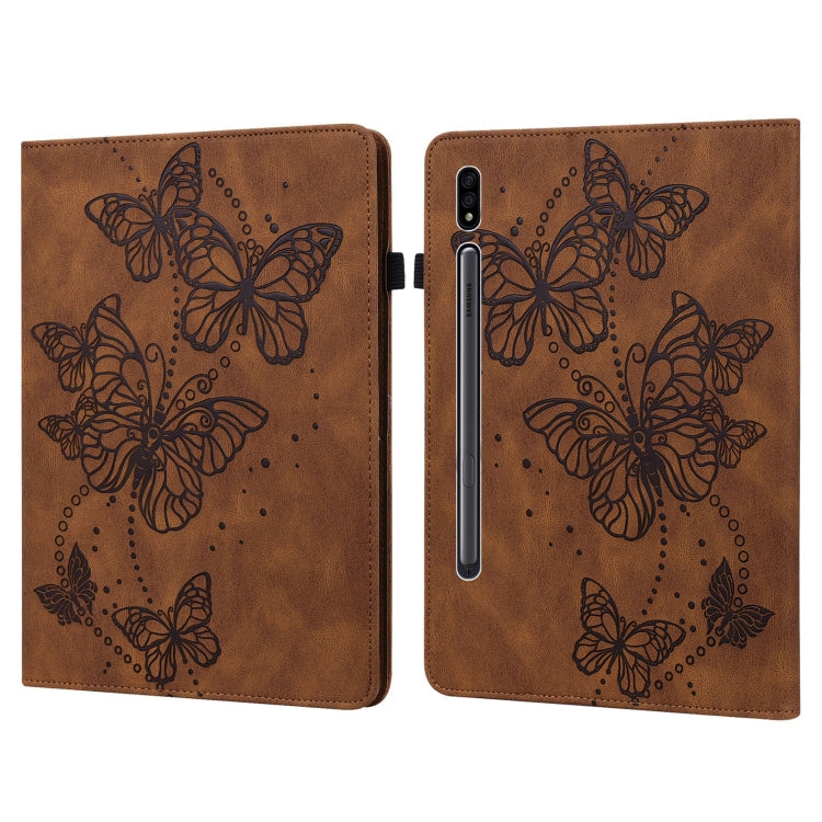 Embossed Butterfly Pattern Leather Tablet Case, For OPPO Pad 11 inch 2022, For Realme Pad 10.4 inch, For Samsung Galaxy Tab A8 10.5 2021, For Samsung Galaxy Tab S8