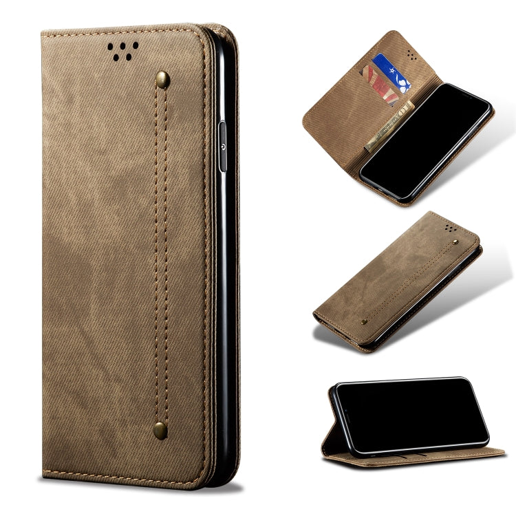 Denim Texture Casual Style Leather Phone Case, For Xiaomi Redmi 10A / 9C