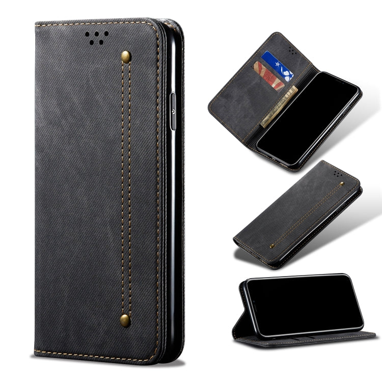 Denim Texture Casual Style Leather Phone Case, For Xiaomi Redmi 10A / 9C