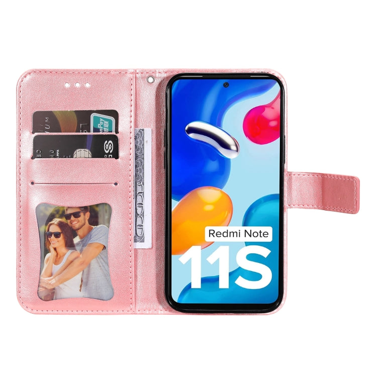7-petal Flowers Embossing Pattern Horizontal Flip Leather Case, For Xiaomi Redmi Note 11 4G(Global), For Xiaomi Redmi Note 11 Pro 4G, For OPPO Realme 9i / A36 4G / A76 4G(Global), For OPPO Realme 9 Pro+