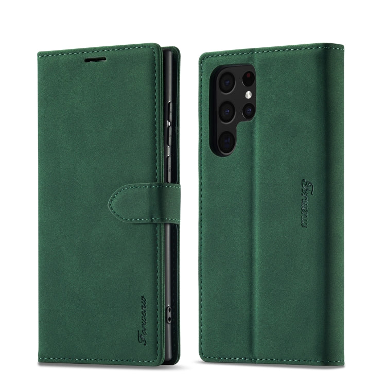 Forwenw F1 Series Matte Strong Magnetism Leather Phone Case, For Samsung Galaxy S22 Ultra 5G, For Samsung Galaxy S22 5G, For Samsung Galaxy S22+ 5G