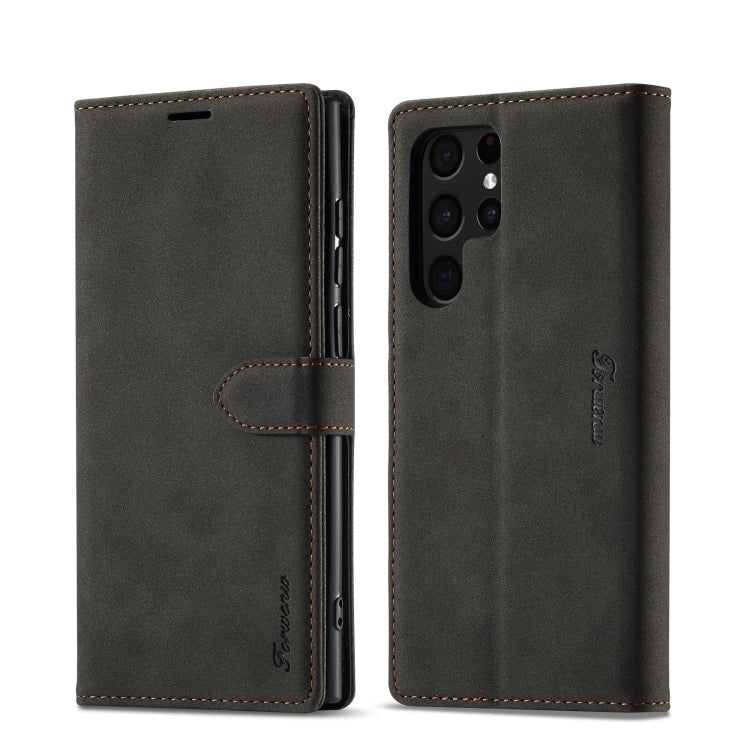 Forwenw F1 Series Matte Strong Magnetism Leather Phone Case, For Samsung Galaxy S22 Ultra 5G, For Samsung Galaxy S22 5G, For Samsung Galaxy S22+ 5G