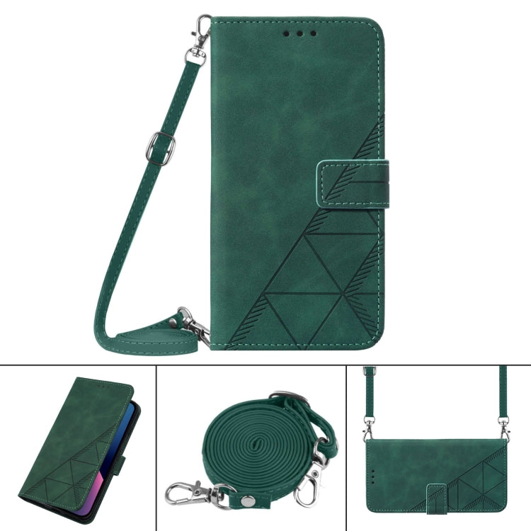 Crossbody 3D Embossed Flip Leather Phone Case, For iPhone 11, For iPhone 11 Pro, For iPhone 11 Pro Max, For iPhone X / XS
