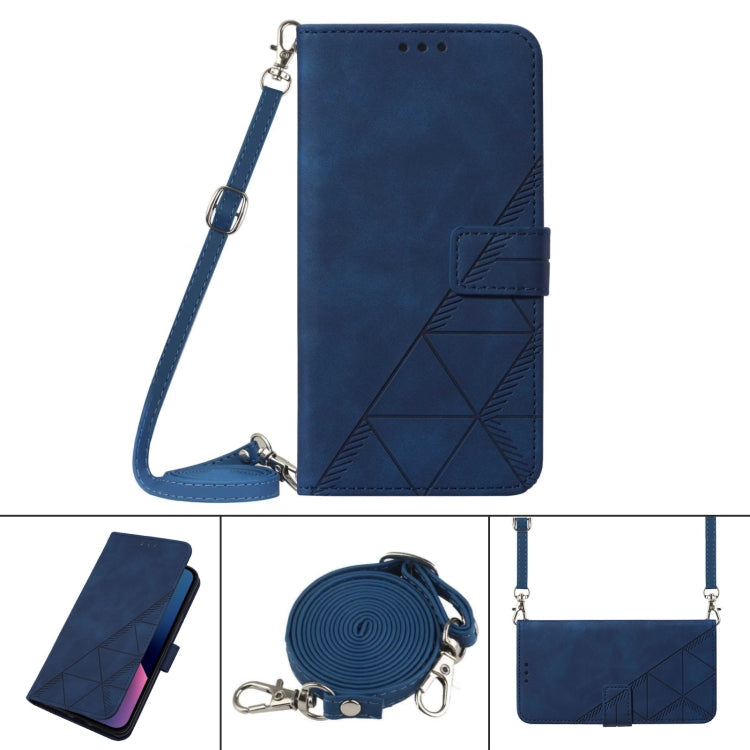 Crossbody 3D Embossed Flip Leather Phone Case, For iPhone XR, For iPhone XS Max, For iPhone SE 2022 / SE 2020 / 8 / 7, For iPhone 8 Plus / 7 Plus