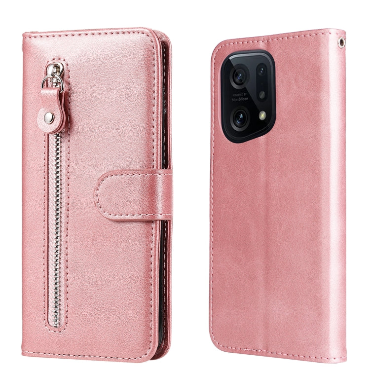 Fashion Calf Texture Zipper Horizontal Flip Leather Case, For OPPO Find X5 Pro