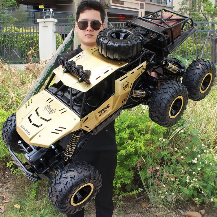 4WD Oversized 6-Wheel Alloy RC Car | 2.4GHz | 100m Control Range | 25-Min Runtime