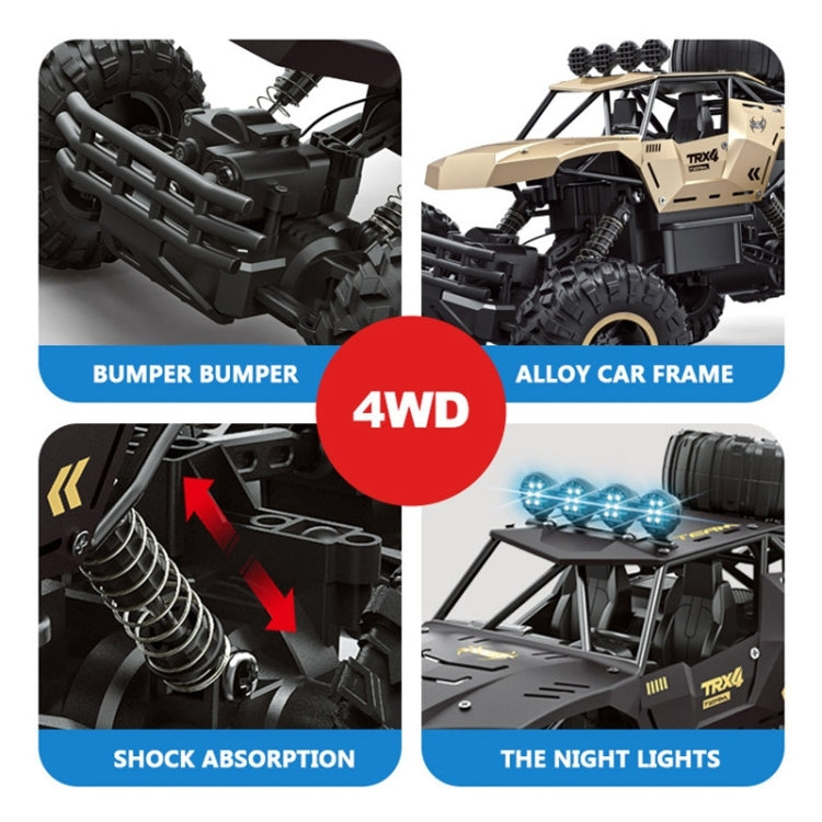 4WD Oversized 6-Wheel Alloy RC Car | 2.4GHz | 100m Control Range | 25-Min Runtime