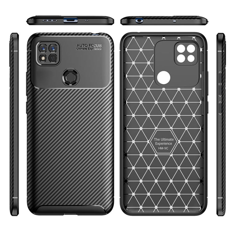 Carbon Fiber Texture Shockproof TPU Phone Case, For Xiaomi Redmi 10A
