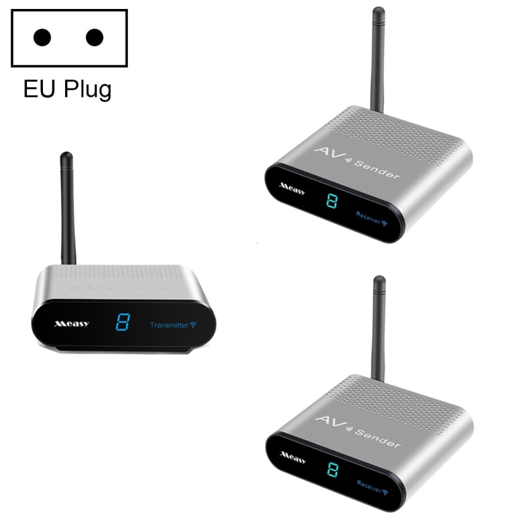 Measy AV530-2 5.8GHz Wireless Audio / Video Transmitter + 2 Receiver, Transmission Distance: 300m,, Black EU Plug, Black AU Plug, Black UK Plug, Silver UK Plug, Silver AU Plug, Silver EU Plug