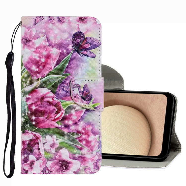 Coloured Drawing Pattern Leather Phone Case, For Samsung Galaxy A03s